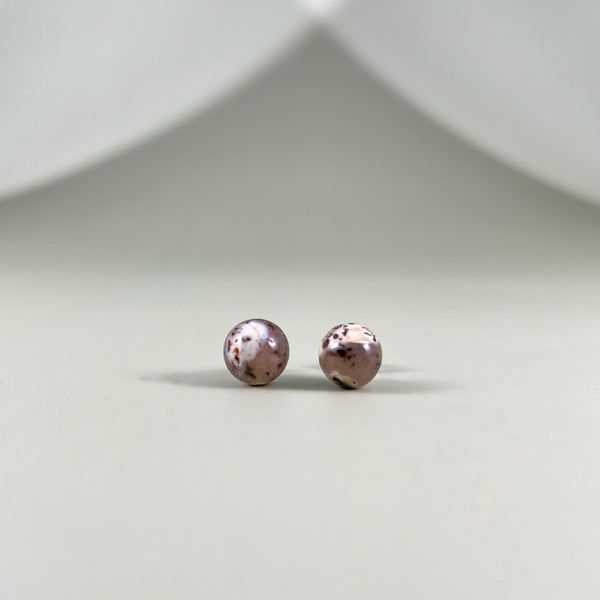 Blizgaus gintaro auskarai vinukai, sidabras 925 "Meteoritai"