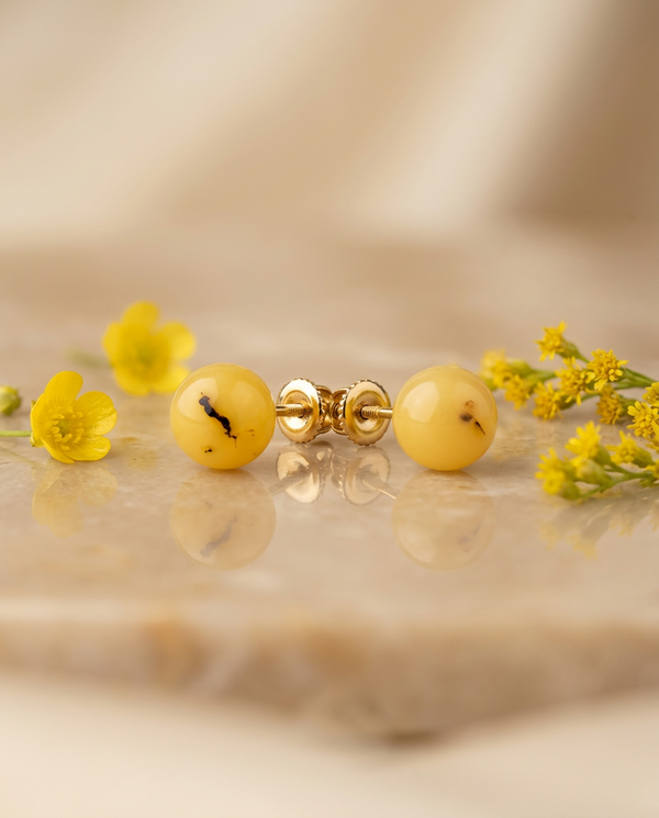 Royal amber wreaths, SILVER or GOLD-PLATED SILVER 925