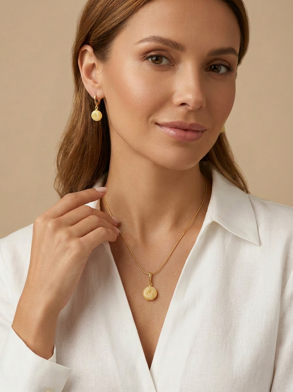Amber set, silver 925 "Jupiter's charm"