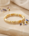 Matte amber bracelet "Black boulders"