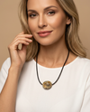 Amber pendant, silver 925 "Saturn"