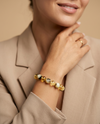Matte amber bracelet "Black boulders"