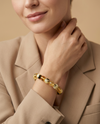 Matte amber bracelet "Black boulders"