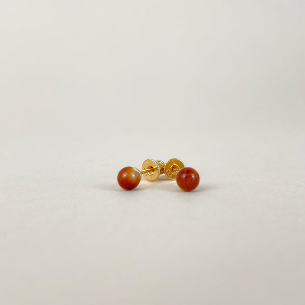 Gintaro rinkinys, auksuotas sidabras 925 "Karamelės rutuliukai"