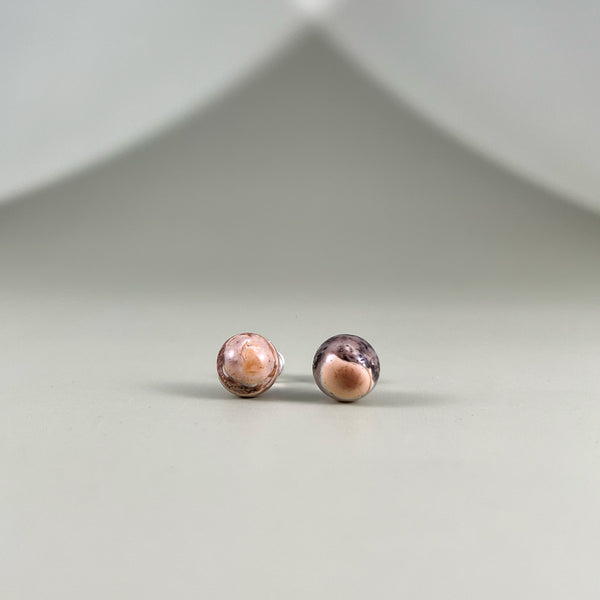 Blizgaus gintaro auskarai vinukai, sidabras 925 "Meteoritai"