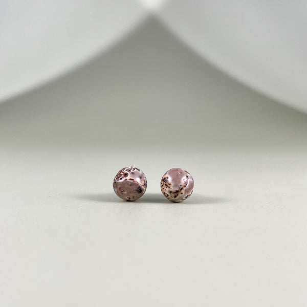 Blizgaus gintaro auskarai vinukai, sidabras 925 "Meteoritai"