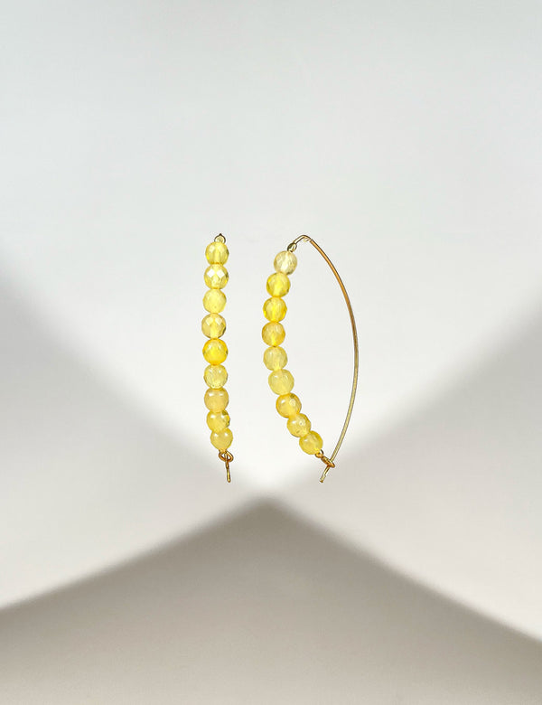 Gintaro auskarai, auksuotas sidabras 925 "Švytintis drugys"