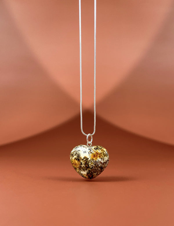 Gintaro širdis, sidabras 925 "Šviesa tavyje"