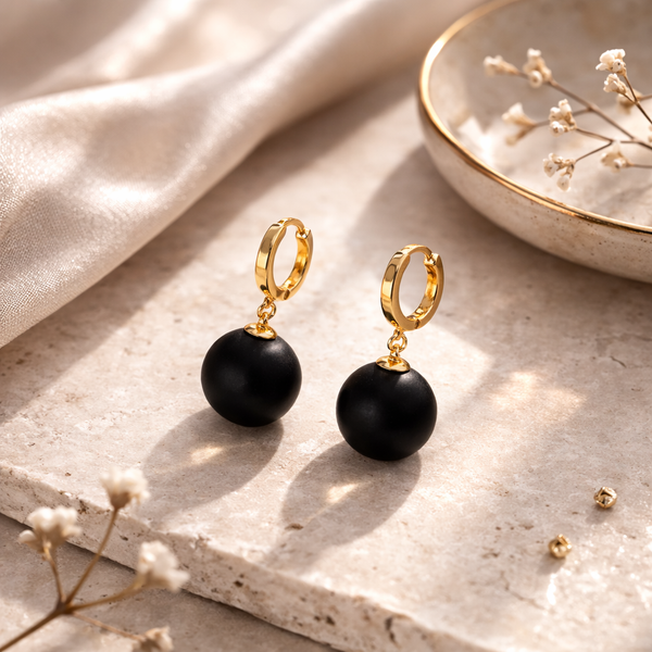 Amber earrings "Bellum gold"