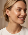 Faceted amber earrings, SILVER or GOLD-PLATED 925 "Shine berry"