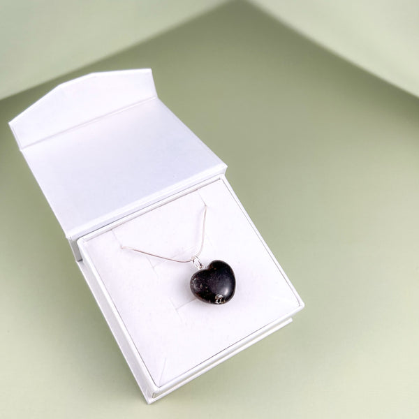 Amber pendant, silver 925 "Ray of Love"