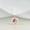 Amber pendant, gold-plated silver 925 "Love talisman"