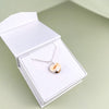 Amber pendant, gold-plated silver 925 "Warmth of Love"