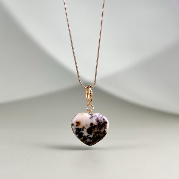 Gintaro širdis, auksuotas sidabras 925 "Nuotykis"