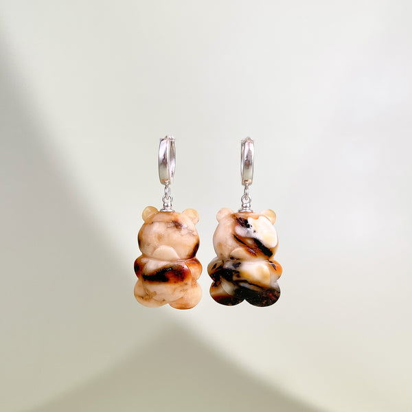 Gintaro auskarai, sidabras 925 "Pasaka"