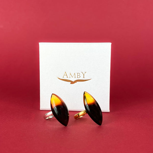 Gintarinis ziedas moteriai