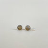 Neblizgaus gintaro auskarai vinukai 10mm skersmens,  sidabras 925 "Visata"