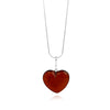 Gintaro širdis, sidabras 925 "Vyšnios širdelė"