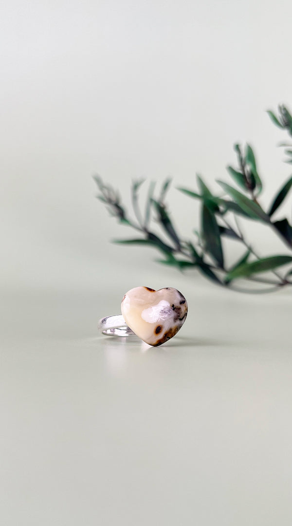 Gintaro žiedas, sidabras 925 "Įkvėpta"