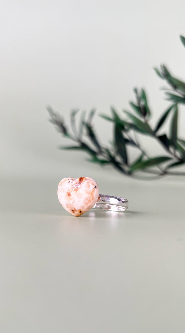 Gintaro žiedas, sidabras 925 "Jausmas"