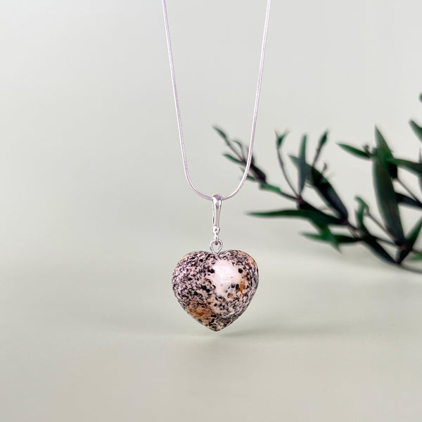 Gintaro širdis, sidabras 925 "Arčiau širdies"