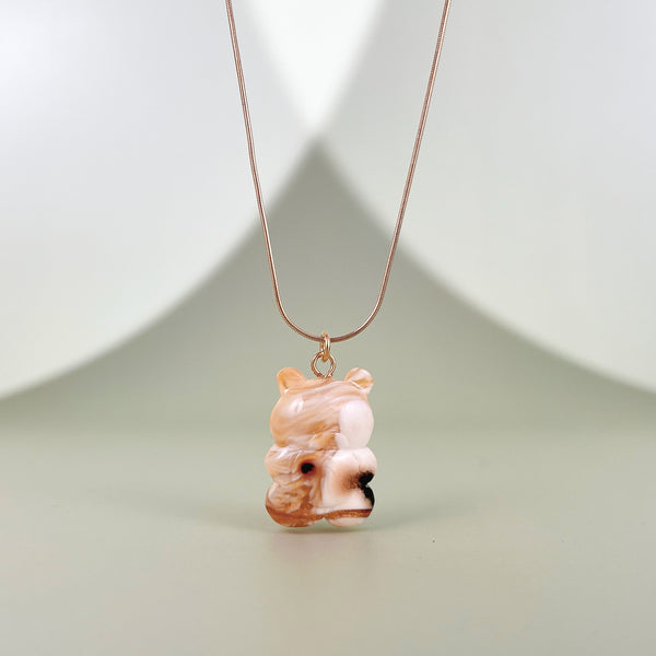 Gintaro pakabukas, auksuotas sidabras 925 "Sargas"