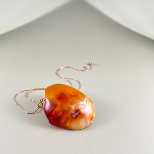 Gintarinis pakabukas, auksuotas sidabras 925 "Baltijos grynuolis"