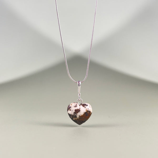 Gintaro širdis, sidabras 925 "Mažylė"