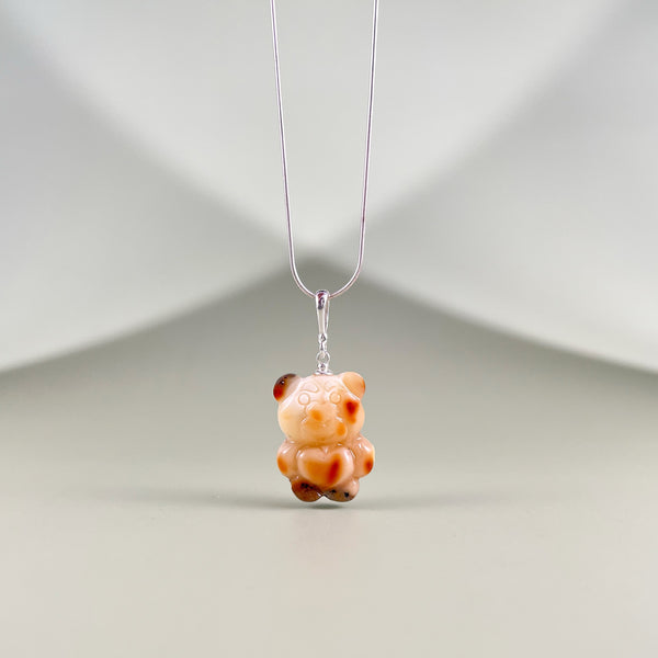 Gintaro pakabukas, sidabras 925 "Spalviukas"