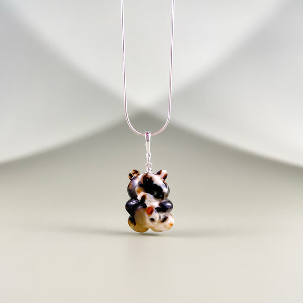 Gintaro pakabukas, sidabras 925 "Šešėliukas"