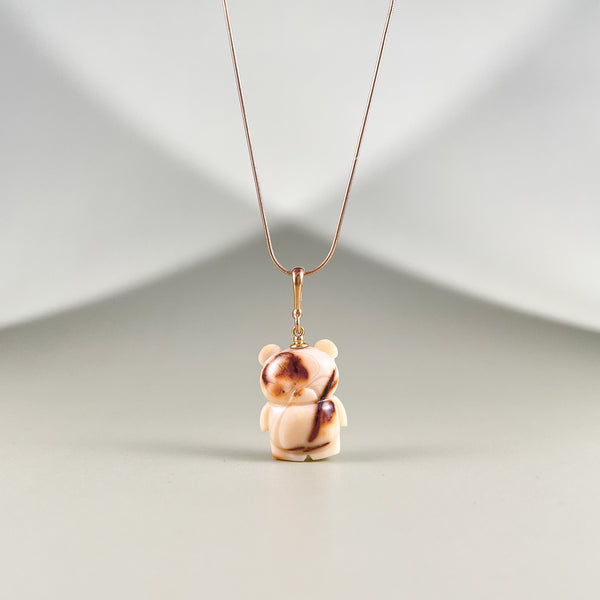 Gintaro pakabukas, auksuotas sidabras 925 "Čiukius"