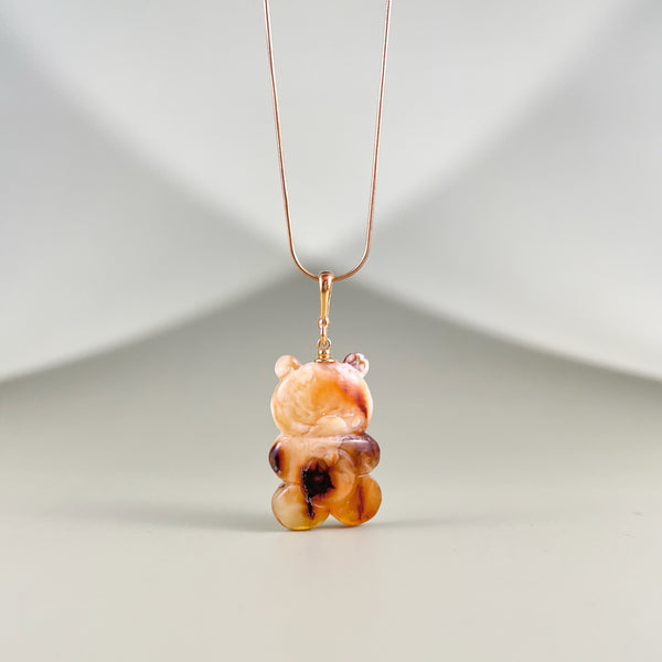 Gintaro pakabukas, auksuotas sidabras 925 "Smiltukas"