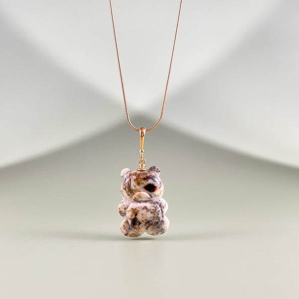 Gintaro pakabukas, auksuotas sidabras 925 "Murziukas"