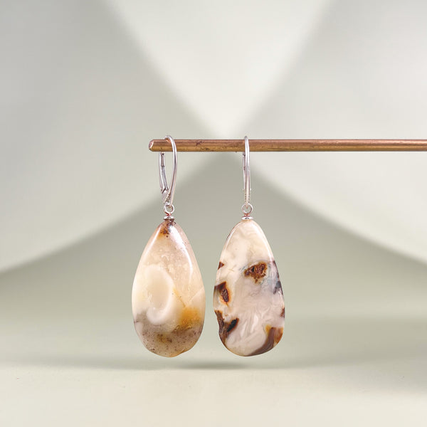 Gintariniai auskarai, sidabras 925 "Holla"