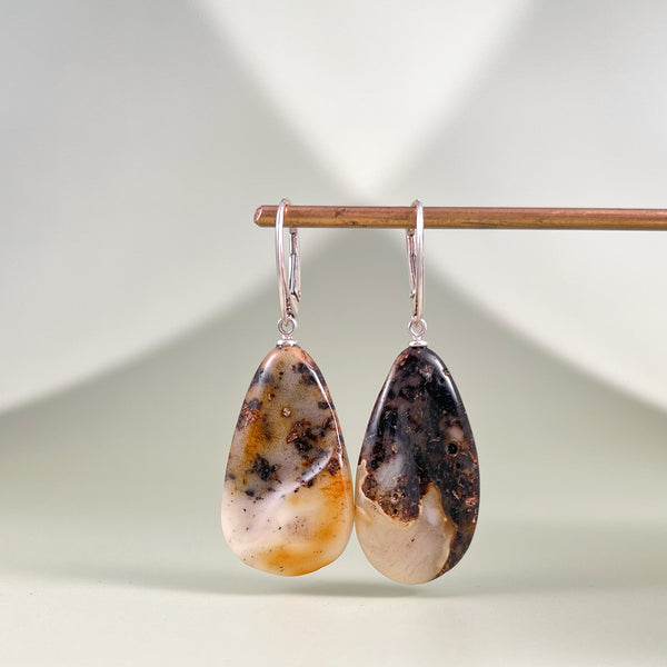 Gintariniai auskarai, sidabras 925 "Deny"