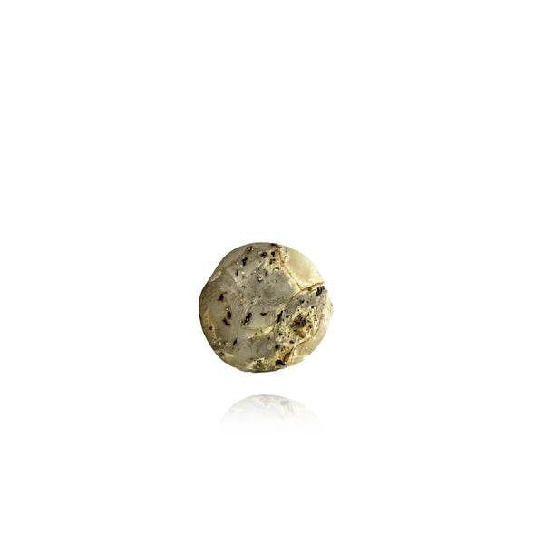 Žiedas su gintaru, sidabras 925 "Mėnulis"