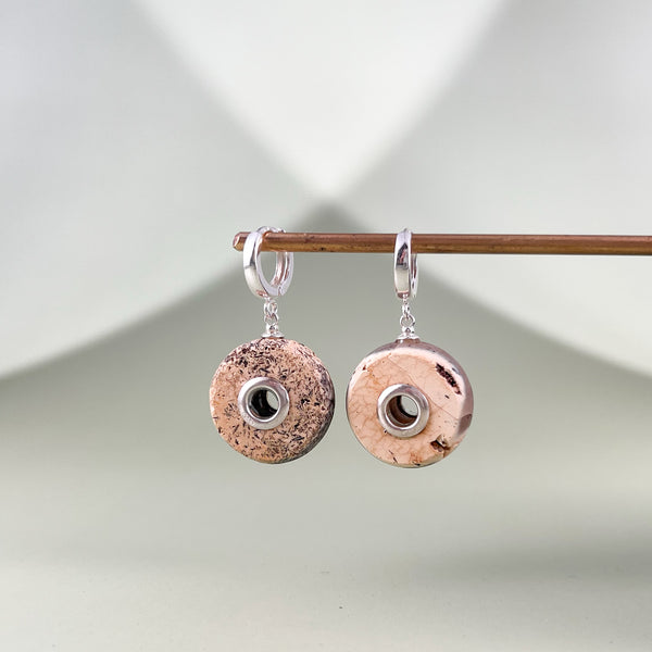 Gintaro auskarai, sidabras 925 "Nida"