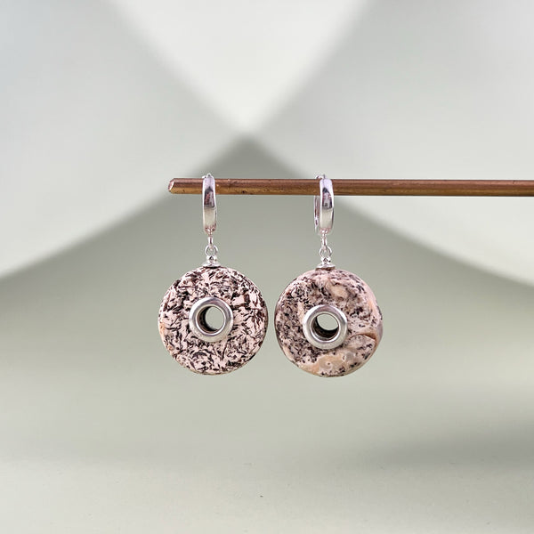 Gintaro auskarai, sidabras 925 "Preila"