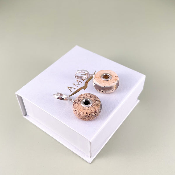 Gintaro auskarai, sidabras 925 "Nida"