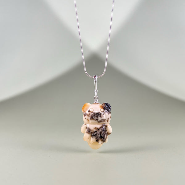 Gintaro pakabukas, sidabras 925 "Svajonių meškiukas"