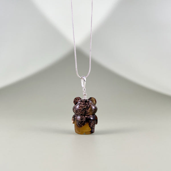 Gintaro pakabukas, sidabras 925 "Tylus draugas"