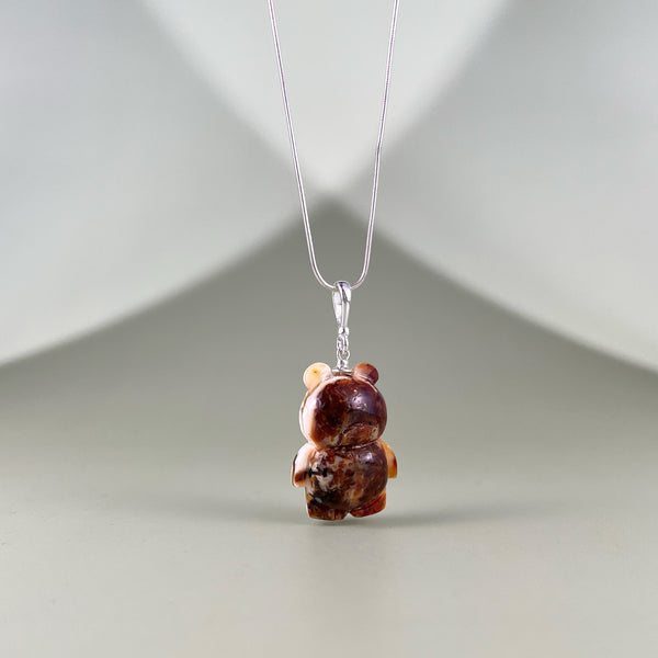 Gintaro pakabukas, sidabras 925 "Mažoji šviesa"