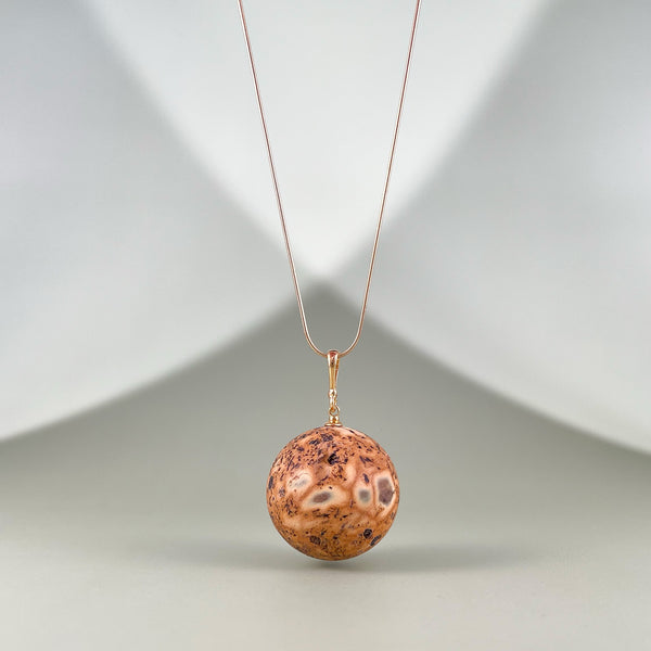 Gintaro pakabukas, auksuotas sidabras 925 "Ugnis"