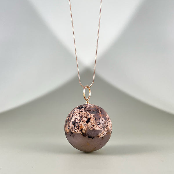 Gintaro pakabukas, auksuotas sidabras 925 "Pasaulis"