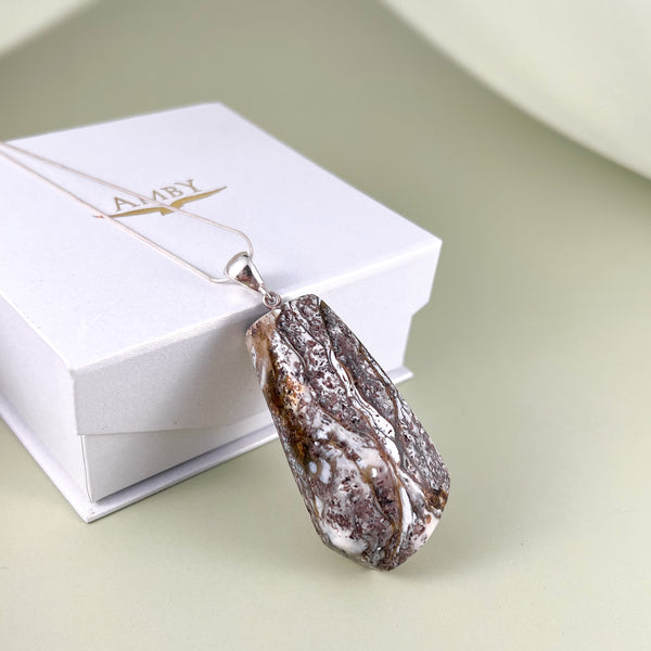 Gintaro pakabukas, sidabras 925 "Himalajai"