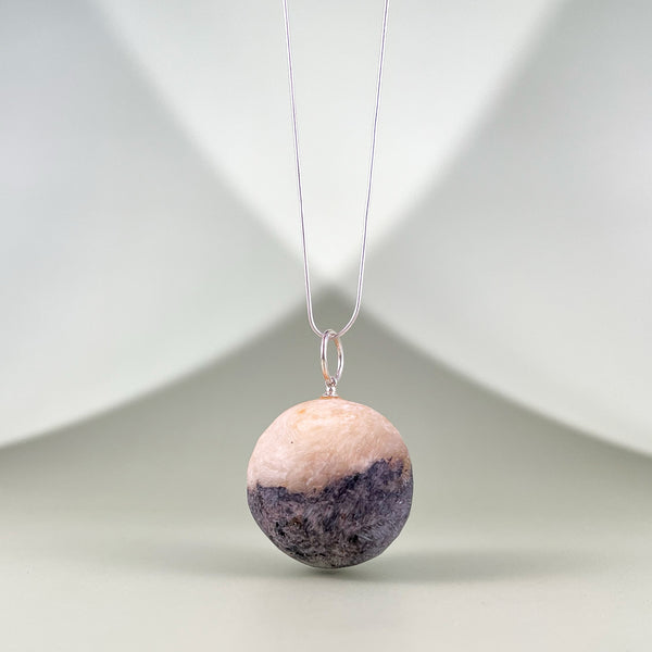 Gintaro pakabukas, sidabras 925 "Pusiausvyra"