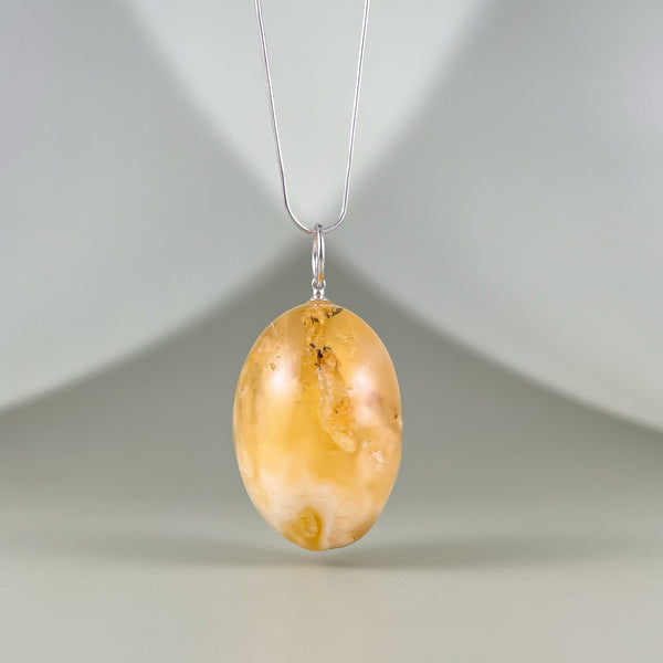 Gintaro pakabukas, sidabras 925 "Žvaigždė"