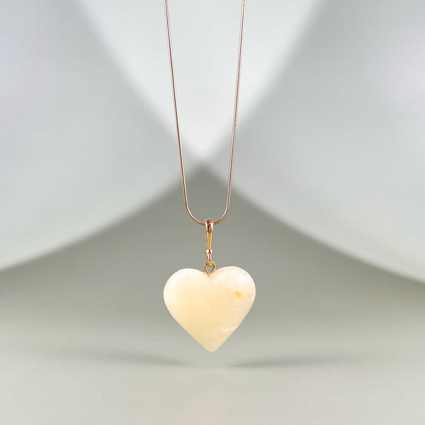 Gintaro pakabukas , auksuotas sidabras 925 "Mano širdis"