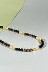 Amber necklace 46cm, silver 925 "Mars amulet"