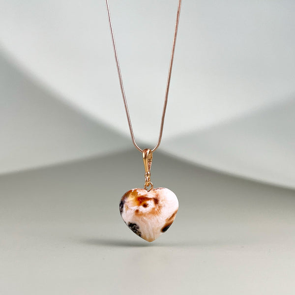 Gintaro širdis, auksuotas sidabras 925 "Pamaiva"